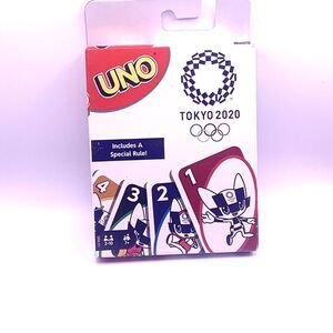 UNO Card Game & Instruction, Tokyo Olympics Special Edition W/ Miraitowa Artwork